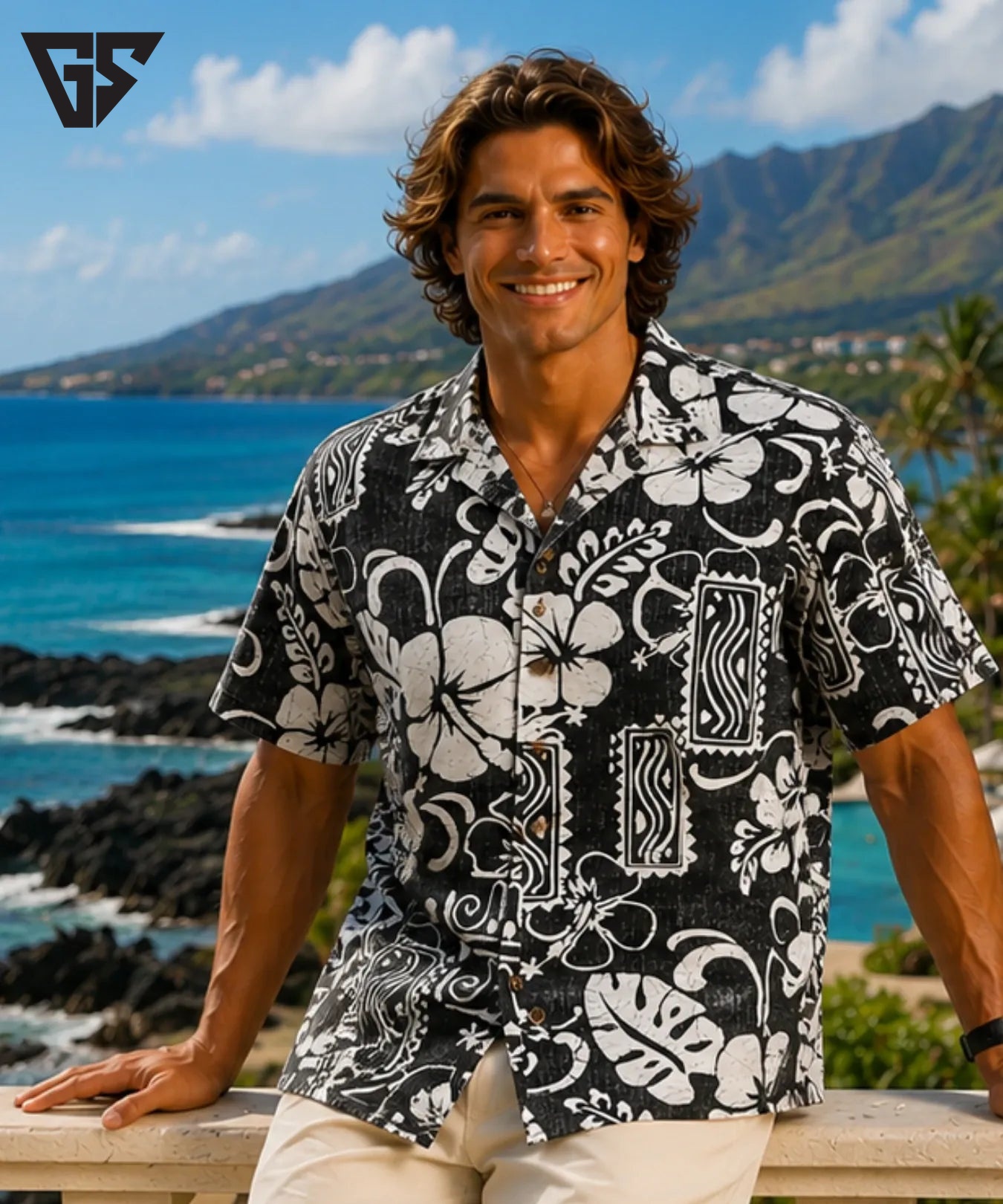 Tribal Hibiscus Hawaiian Shirts Tribal Hibiscus Hawaiian Shirts