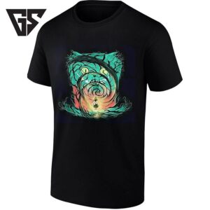 Alice In Wonderland Cheshire Cat Forest Silhouette T-Shirt