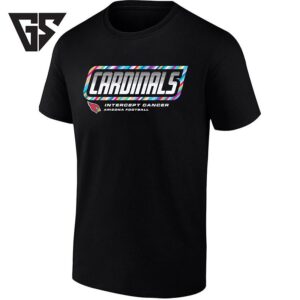Arizona Cardinals Intercept Cancer Football T-Shirt