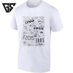Back To The Future Time Travel Doodle Icons T-Shirt