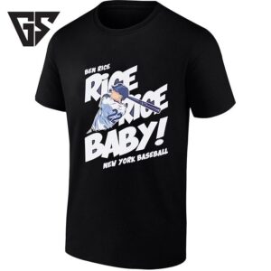 Ben Rice Rice Rice Baby New York Baseball T-Shirt