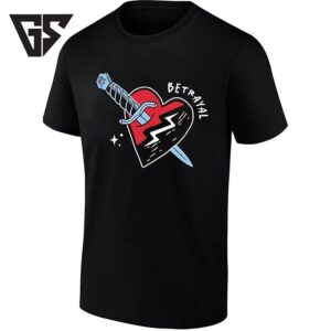 Betrayal Heart With Dagger Gothic Symbolic T-Shirt