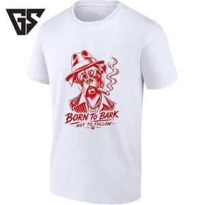 Born To Bark Not To Follow Gangster Dog T-Shirt