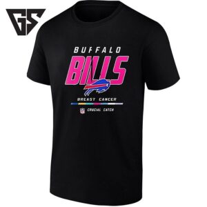 Buffalo Bills Crucial Catch Breast Cancer Awareness Pink Logo T-Shirt