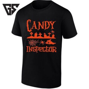 Candy Inspector Halloween Spooky Trick Or Treat T-Shirt