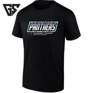 Carolina Panthers Intercept Cancer Football T-Shirt