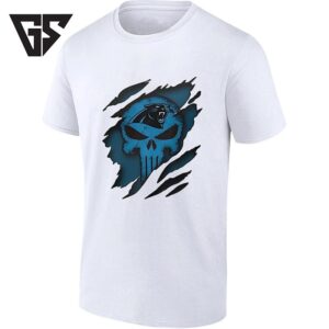 Carolina Panthers X Punisher Skull Logo T-Shirt