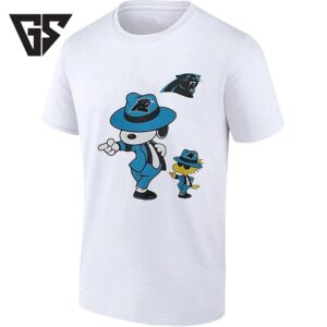 Carolina Panthers X Snoopy And Woodstock Dancing With Pop Rock T-Shirt