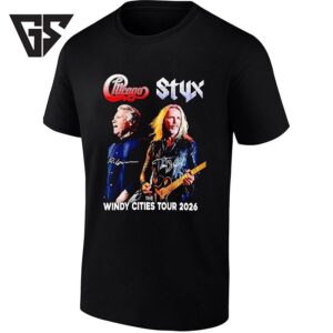 Chicago And Styx The Windy Cities Tour 2026 Signature T-Shirt