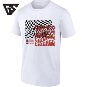 Chicago Retro Wavy Windy City Checkerboard T-Shirt