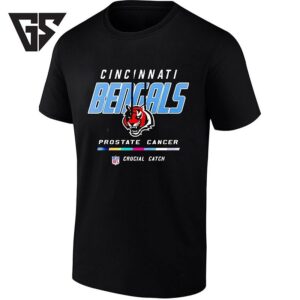 Cincinnati Bengals Crucial Catch Prostate Cancer Awareness T-Shirt