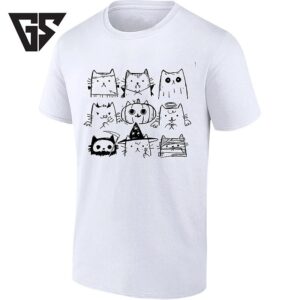 Cute Halloween Cats Collection Spooky Kittens T-Shirt