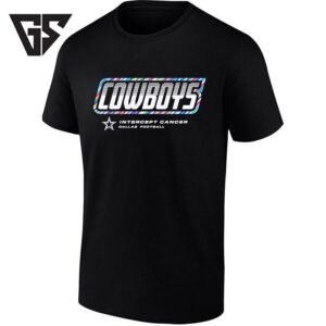 Dallas Cowboys Intercept Cancer Football T-Shirt