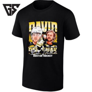 David Pastrnak Boston Hockey Signature NHL T-Shirt