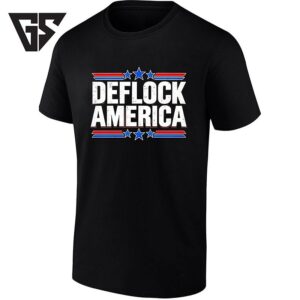 Distressed Deflock America Patriotic USA T-Shirt