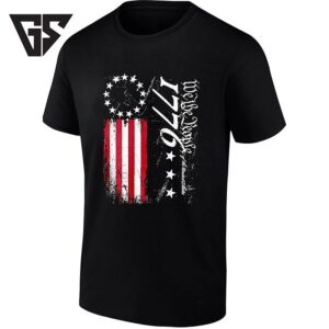 Distressed We The People Of The United States 1776 Flag T-Shirt