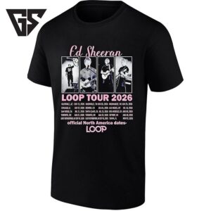 Ed Sheeran Loop Tour 2026 Official North America Dates T-Shirt