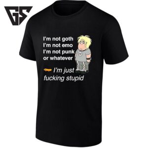 Family Guy Chris Griffin I’m Not Goth I’m Not Emo I’m Not Punk Or Whatever I’m Just Stupid T-Shirt