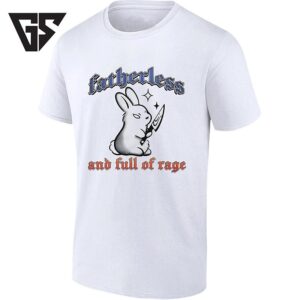 Fatherless And Full Of Rage Bunny With Knife T-Shirt