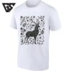 Floral Deer Botanical Nature Wildlife T-Shirt