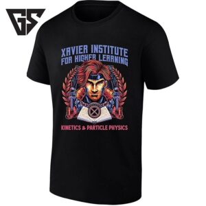 Gambit At Xavier Institute For Higher Learning Kinetics And Particle Physics T-Shirt