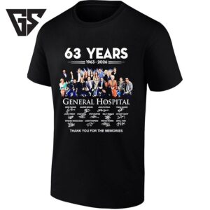 General Hospital 63 Years 1963 2026 Thank You For The Memories Signature T-Shirt