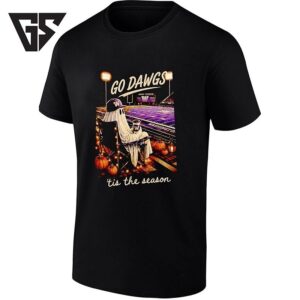 Go Dawgs Washington Huskies ’tis The Season Ghost T-Shirt