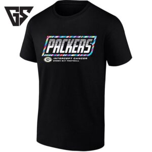Green Bay Packers Intercept Cancer Football T-Shirt