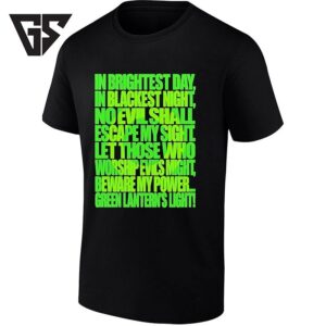 Green Lantern Oath In Brightest Day In Blackest Night T-Shirt