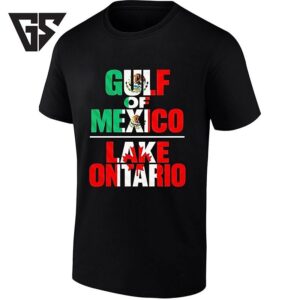 Gulf Of Mexico And Lake Ontario Flag Geography T-Shirt