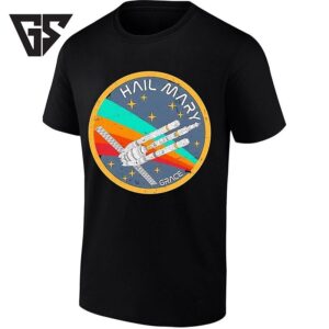 Hail Mary Grace Space Mission Patch T-Shirt