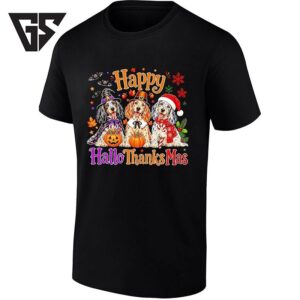 Happy Hallothanksmas English Setter Dogs T-Shirt