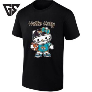 Hello Kitty Jacksonville Jaguars Football Player T-Shirt
