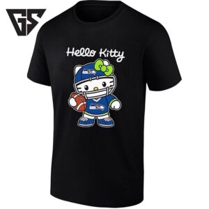 Hello Kitty Seattle Seahawks Football Player T-Shirt