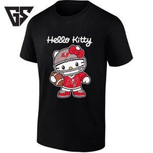 Hello Kitty Tampa Bay Buccaneers Football Player T-Shirt