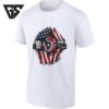 Houston Texans X American Flag Ripped Chest T-Shirt