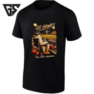 Iowa Hawkeyes Go Hawks ’tis The Season Ghost T-Shirt