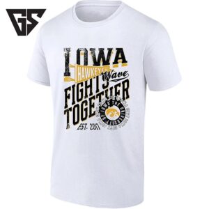 Iowa Hawkeyes Wave Fights Together Est 2017 T-Shirt