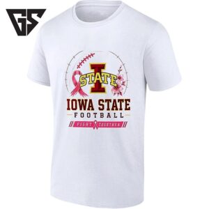 Iowa State Cyclones Football Fight Together Breast Cancer Awareness T-Shirt