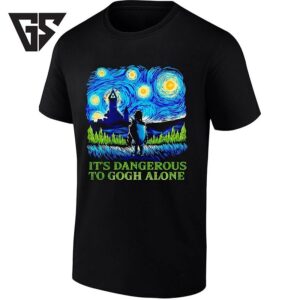 It’s Dangerous To Gogh Alone Legend Of Zelda Starry Night Parody T-Shirt