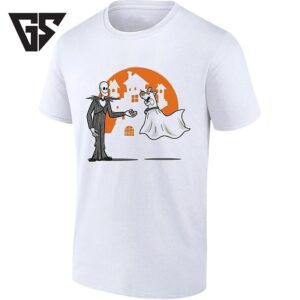 Jack Skellington And Scooby-Doo Halloween Scene T-Shirt