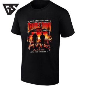 Jason Aldean And Luke Bryan Double Down Tour 2026 Petco Park San Diego T-Shirt