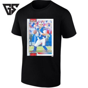 Josh Allen Buffalo Bills Quarterback Topps Trading Card T-Shirt