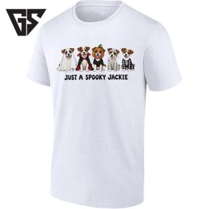 Just A Spooky Jackie Halloween Jack Russell Terrier Dogs T-Shirt