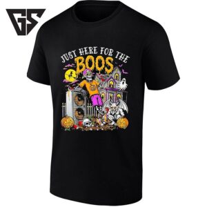 Just Here For The Boos Halloween Skeleton Party T-Shirt