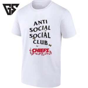 Kansas City Chiefs Anti Social Social Club Floral Butterfly T-Shirt