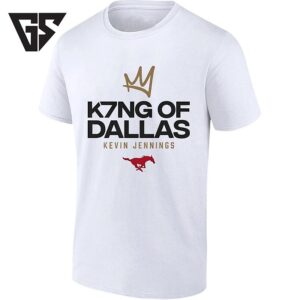 Kevin Jennings King Of Dallas Smu Mustangs T-Shirt
