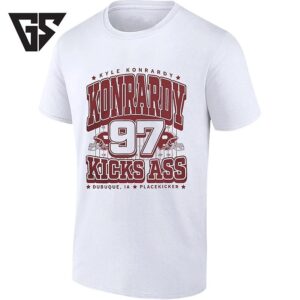 Kyle Konrardy 97 Kicks Ass Dubuque Ia Placekicker T-Shirt