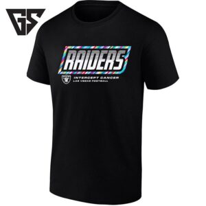 Las Vegas Raiders Intercept Cancer Football T-Shirt