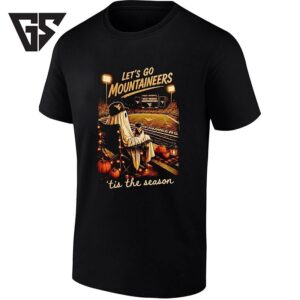 Let’s Go West Virginia Mountaineers ’tis The Season Ghost T-Shirt